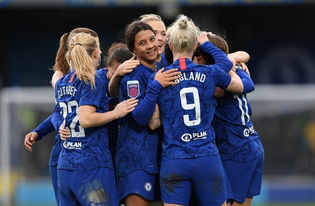 Sam Kerr and team mates 