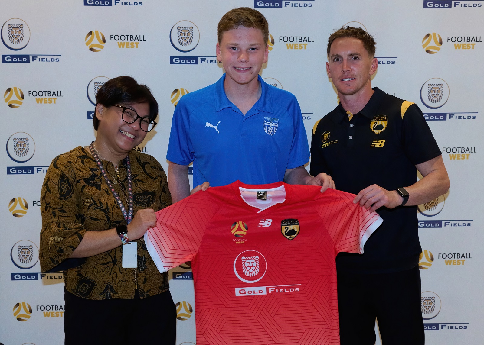 Gold FIelds WA Under 14s Boys Jakarta Indonesian Consul General in Perth Listiana Operananta  Neil Kilkenny