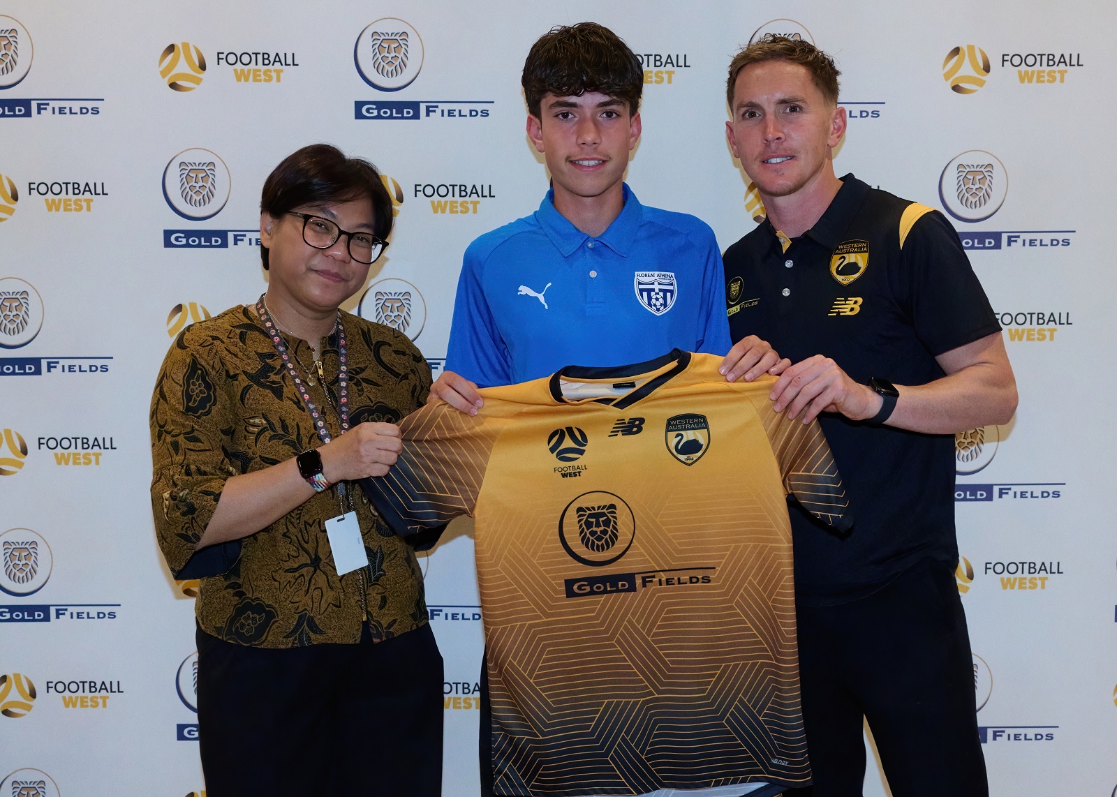 Gold FIelds WA Under 14s Boys Jakarta Indonesian Consul General in Perth Listiana Operananta  Neil Kilkenny