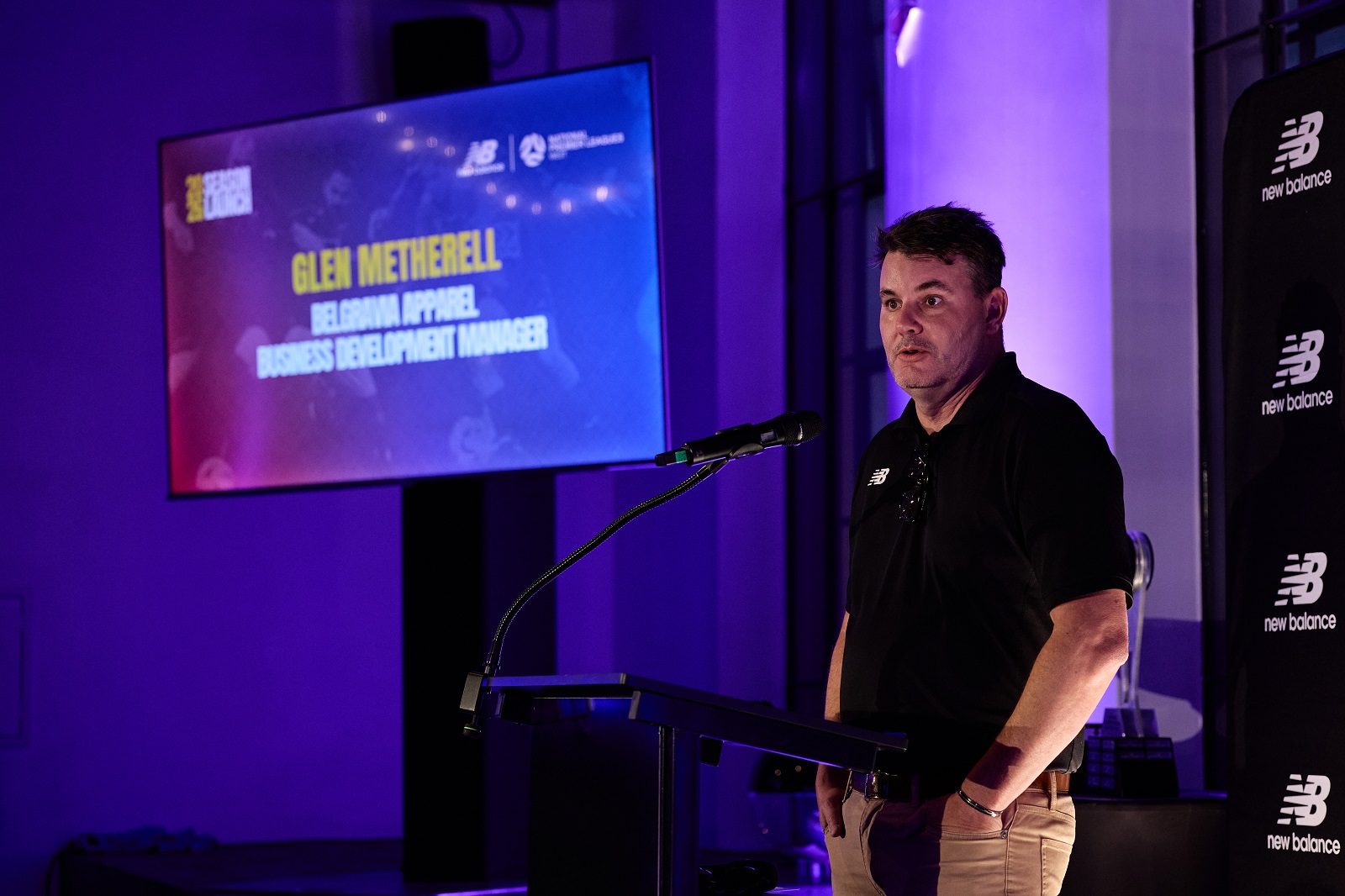 2026 New Balance NPL WA Season Launch Glen Metherell