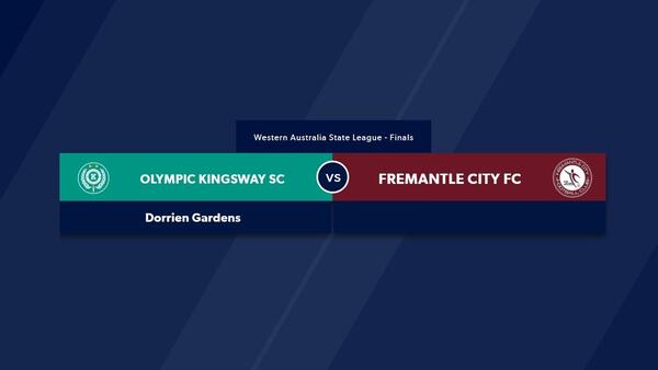 Football West State League Division 1 First Team Grand Final. Olympic Kingsway SC vs Fremantle City