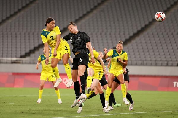 Sam Kerr and Matildas feeling good after first step in Tokyo journey
