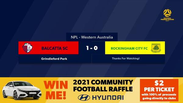 Football West NPL WA Round 10, Balcatta Football Club vs Rockingham City Football Club #FootballWest