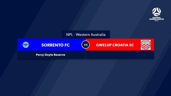 Football West NPL WA Round 2, Sorrento Football Club v Gwelup Croatia SC #FootballWest