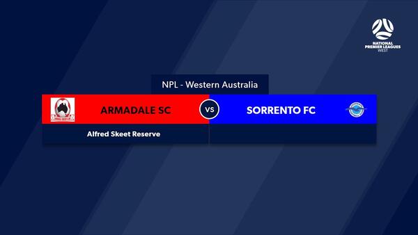 Football West NPL WA Round 3, Armadale Soccer Club Inc. vs Sorrento Football Club