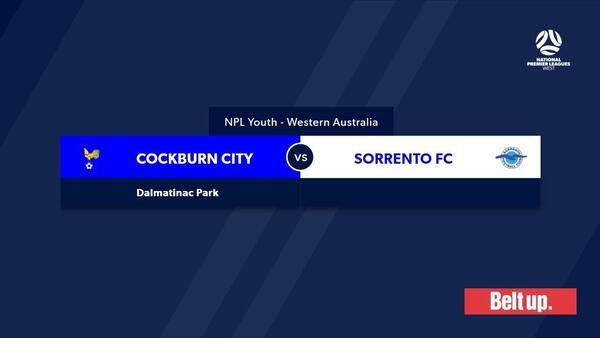 Football West NPL WA U20 Round 1, Cockburn City Soccer Club v Sorrento Football Club #FootballWest