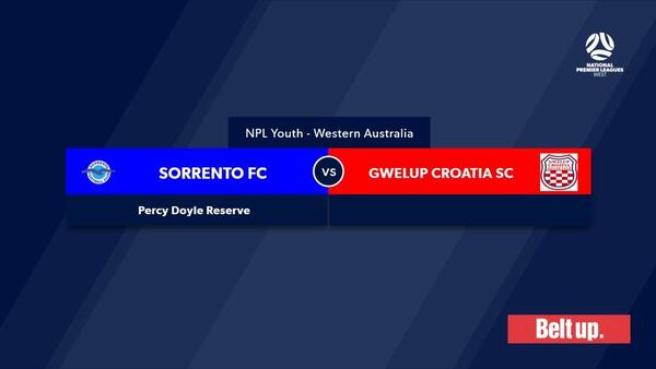 Football West NPL WA U20 Round 2, Sorrento Football Club v Gwelup Croatia SC #FootballWest