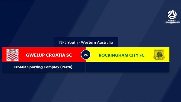 Football West NPL WA U20's Round 3, Gwelup Croatia SC vs Rockingham City Football Club