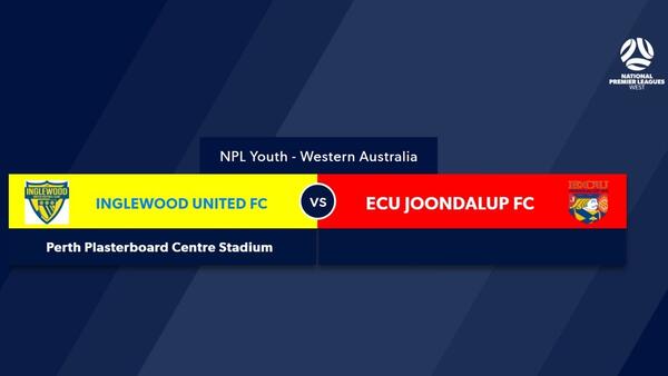 Football West NPL WA U20's Round 3, Inglewood United Football Club vs ECU Joondalup Soccer Club