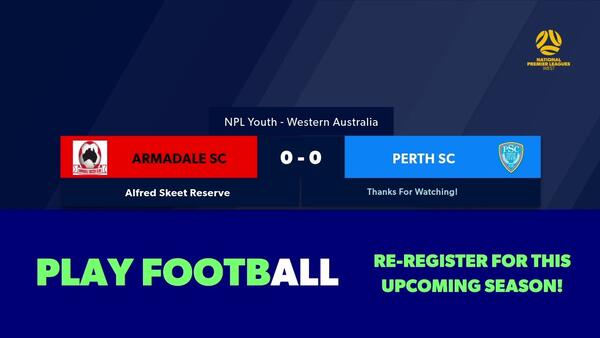 Football West NPL WA U20's Round 7, Armadale SC U20s vs Perth SC #FootballWest #npl