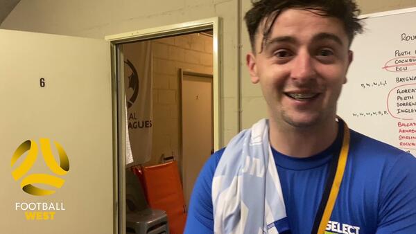 Matchwinner Kyle Murray after Floreat's Men's State Cup final win over ECU