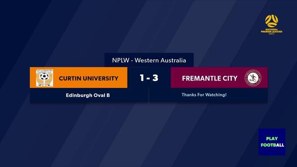 NPLW WA Curtin University FC v Fremantle City FC