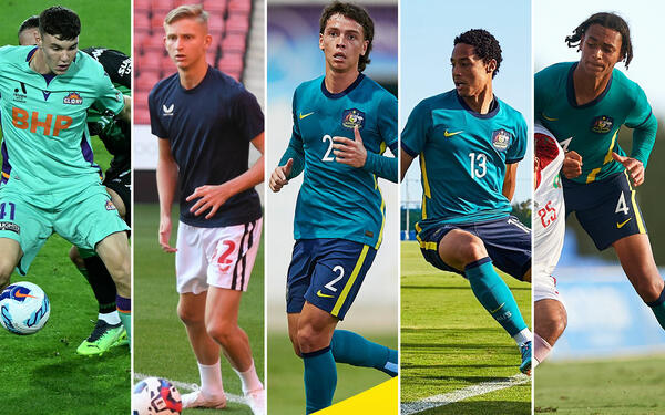 Young Socceroos Chris Donnell Matthew Dench Joshua Rawlins Joseph Forde Kaelan Majeks Majekodunmi