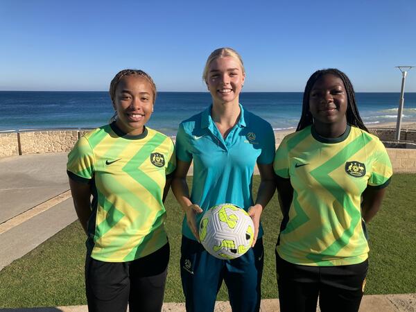 Matildas Ischia Brooking, Jess Skinner, Theo Mouithys
