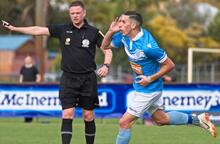 Zimarino action celebration shot