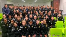 Football Australia Junior Matildas Head Coach Rae Dower visits NTC