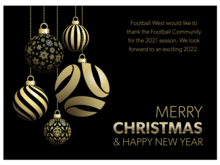 Football West office closed for holidays