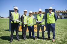 SFC visit Sherif Andrawes Mary Anne Stephens David Templeman