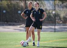 Tanika Lala and Grace Johnston Young Matildas Hyundai NTC