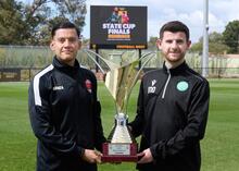 State Cup Final Dennis Galan Mitch Oxborrow  